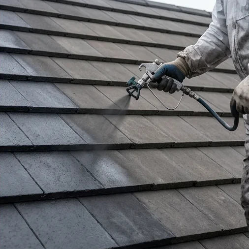 Illustrative roof colour restoration